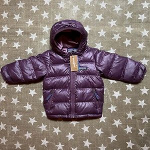 NWT Patagonia baby hi-loft down sweater hoody 6-12 month